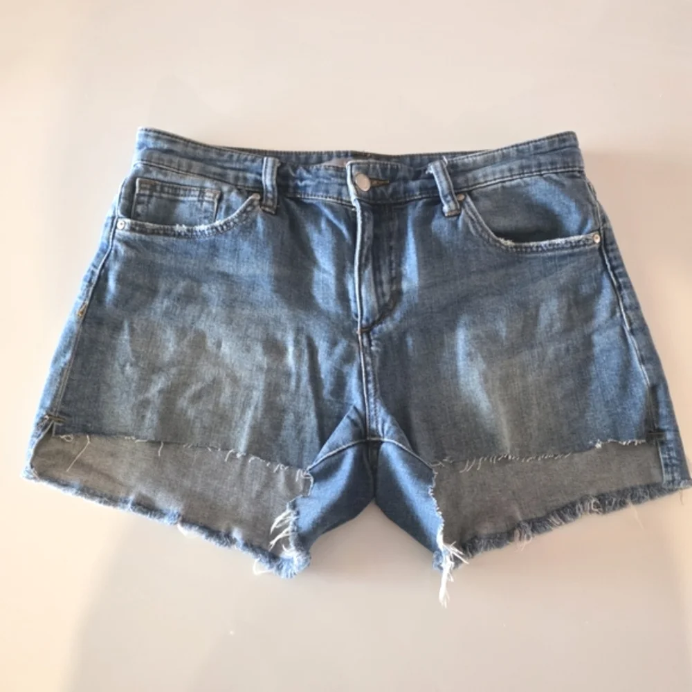 Joe's Jeans 28 Denim Short Distressed Blue Jean Shorts Factory Cut Off